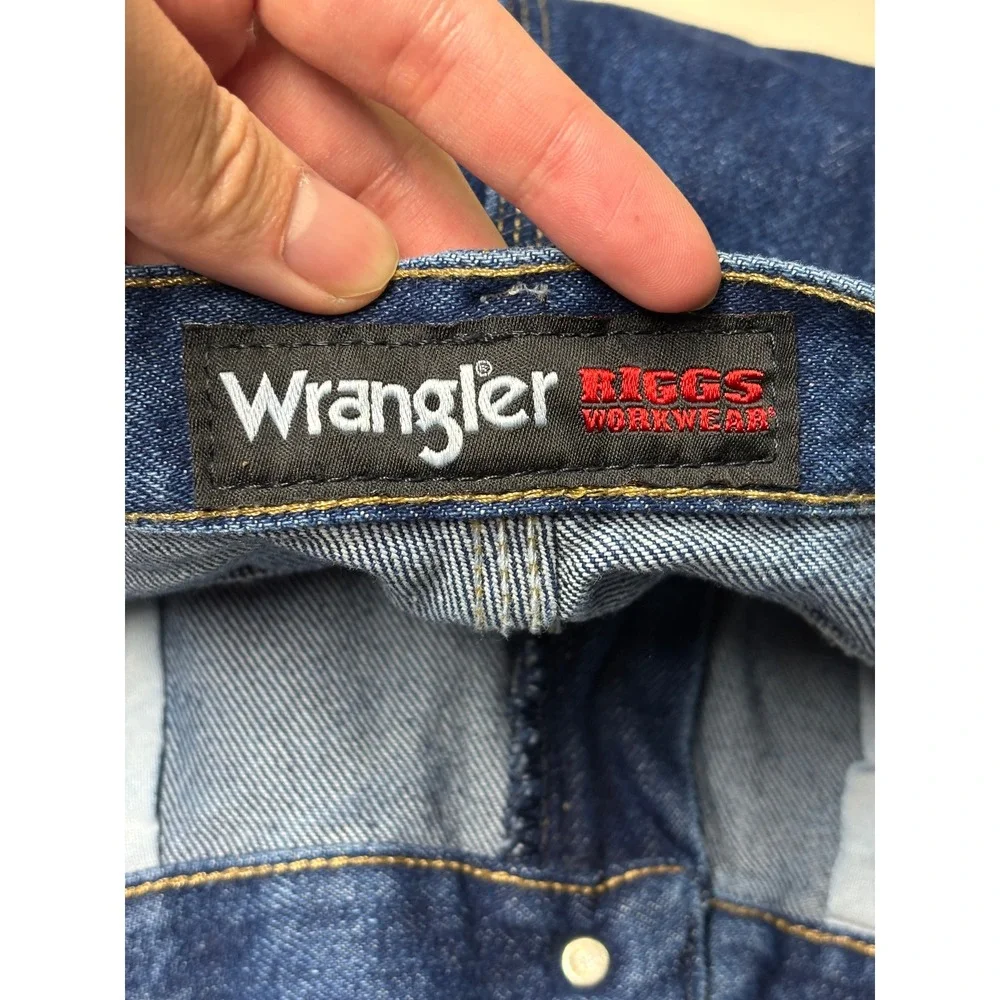 NWT Wrangler‎ Riggs Workwear Relaxed Fit Carpenter Jeans 36x32 Blue Denim Tool